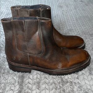 Freebird By Steven Ankle Boot Mens 12. Brown Distress Leather. Style is Dean.
